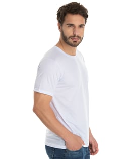 KIT 5 Camisetas de Poliéster/Sublimática Branca
