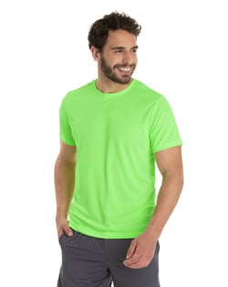 Camiseta Dry Fit Verde Fluorescente Proteção UV 30+