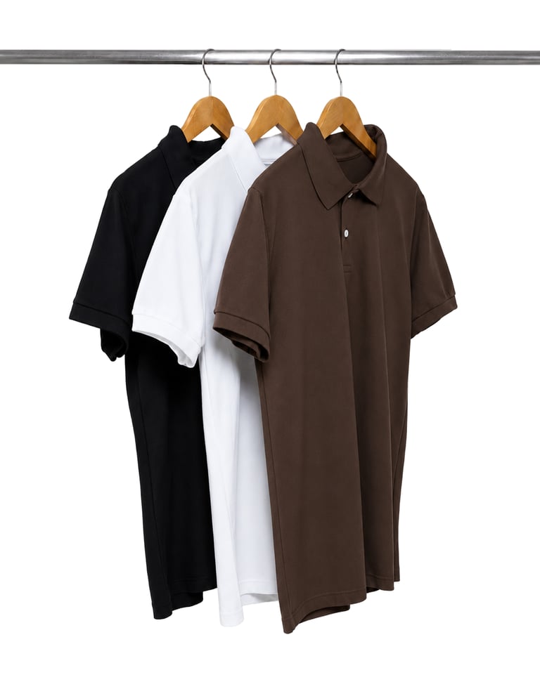 Kit 3 Camisas Polo Piquet Masculinas 01