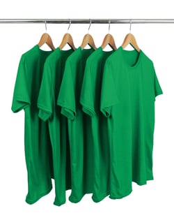 Kit 5 Camisetas PV Masculinas / Malha Fria Verde Bandeira