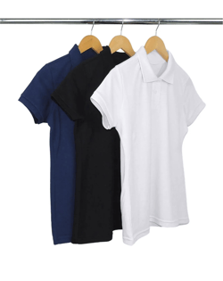 Kit 3 Camisas Polo Piquet Feminina 1