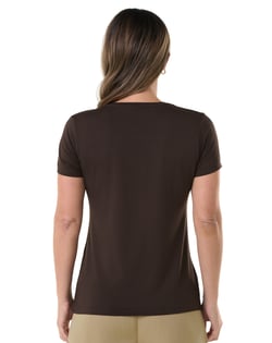 Camiseta Tech Modal Feminina Marrom