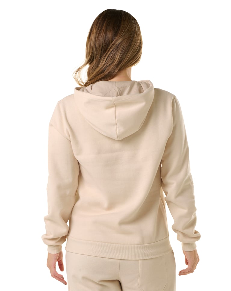 Moletom Canguru com Capuz Feminino Areia