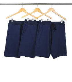 Kit 3 Bermudas de Moletom Azul Marinho Lisa