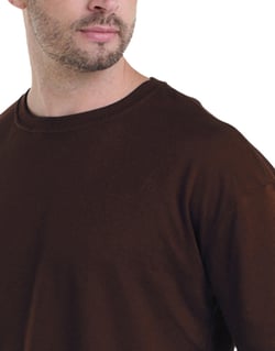 Camiseta Oversized Masculina Marrom
