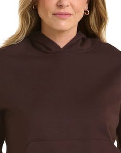 Moletom Canguru com Capuz Feminino Marrom