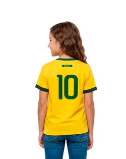 Camiseta Infantil do Brasil Copa 2026 Dry Fit