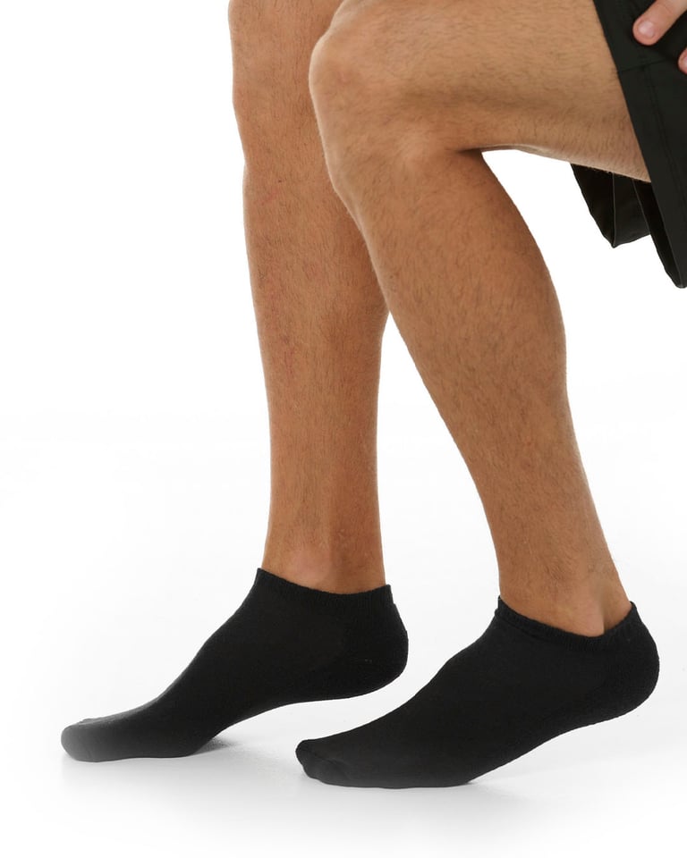 Kit 3 Meias Cano Curto Masculinas Pretas