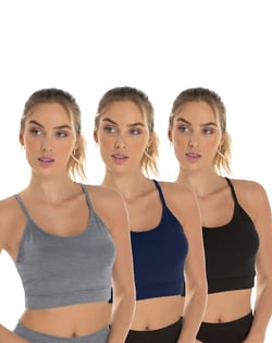 Kit 3 Tops de Alcinha Fitness Feminino 04