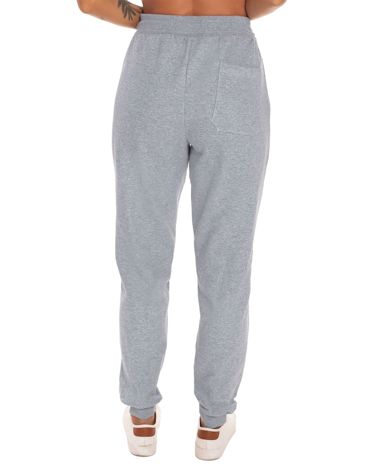 Calça Feminina de Moletom Cinza Mescla