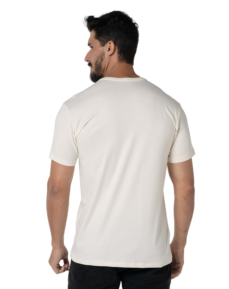 Camiseta de Algodão Egípcio Off White