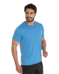 Camiseta Dry Fit Azul Claro Proteção UV 30+