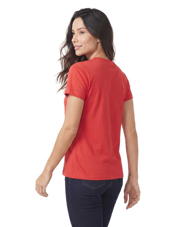 Baby Look de Algodão Premium Vermelha