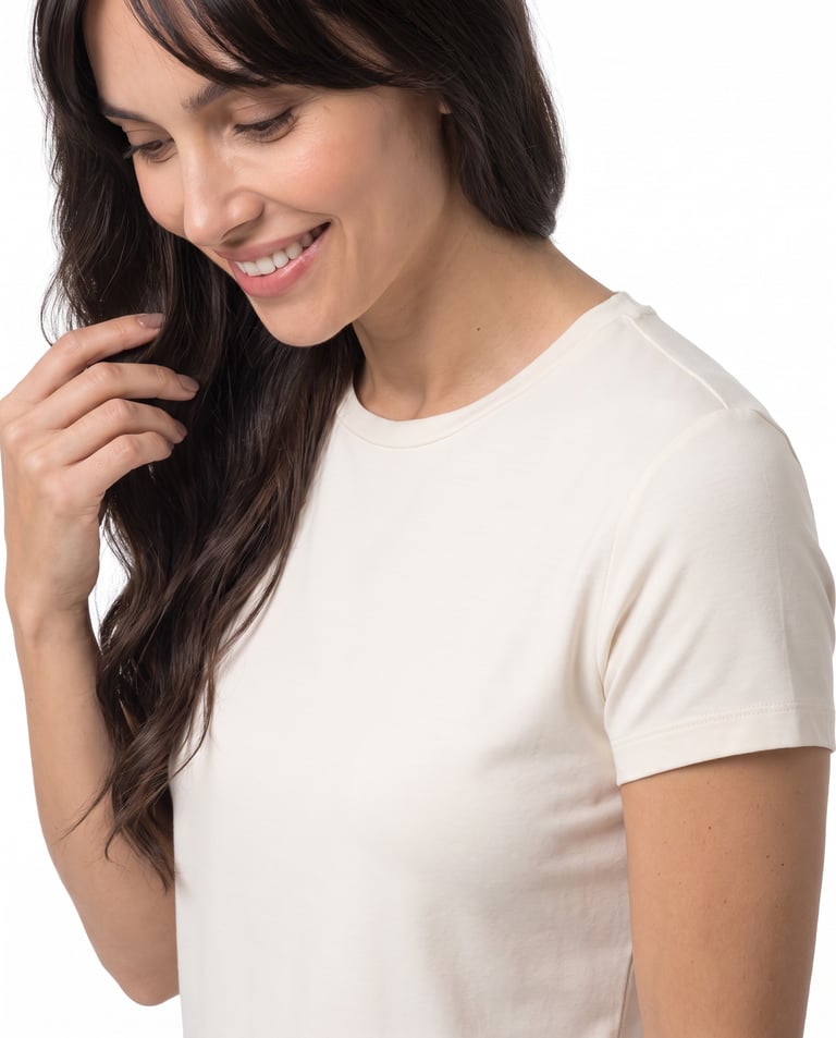 Camiseta Tech Modal Feminina Off White