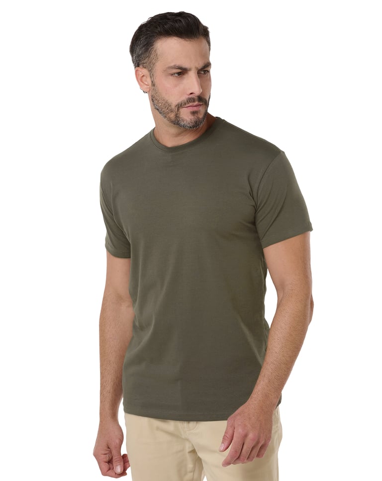 Camiseta de Algodão Egípcio Cinza Mineral