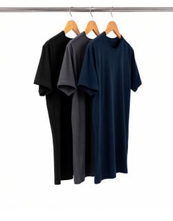 Kit 3 Camisetas Masculinas de Algodão Premium