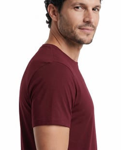Camiseta Tech Modal Masculina Bordô
