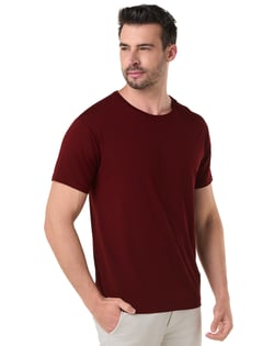 Camiseta Tech Modal Masculina Bordô