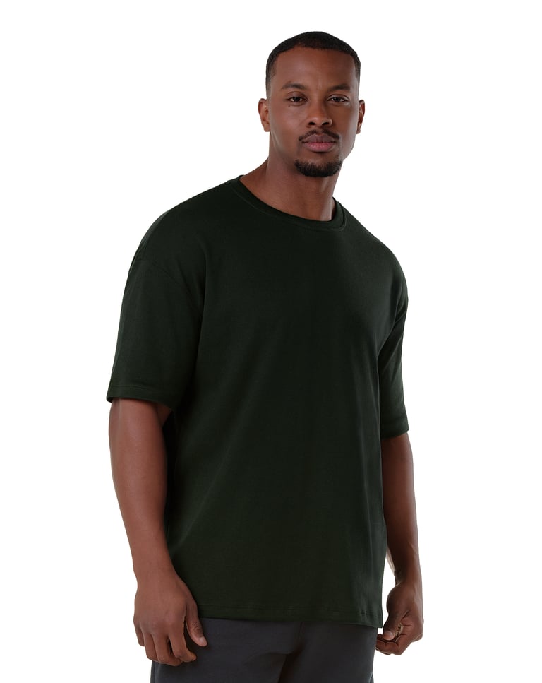 Camiseta Oversized Masculina Verde Militar