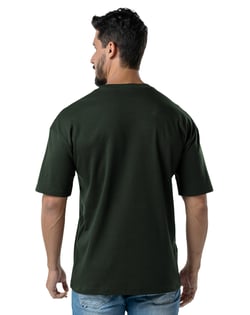 Camiseta Oversized Masculina Verde Militar