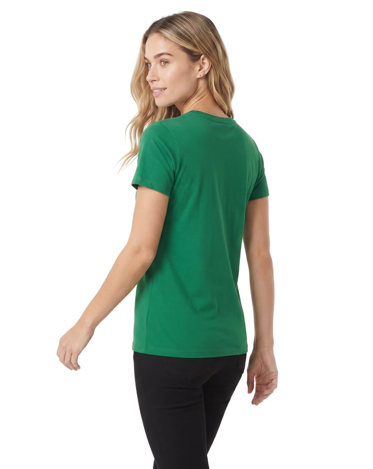 Baby Look de Algodão Premium Verde Bandeira