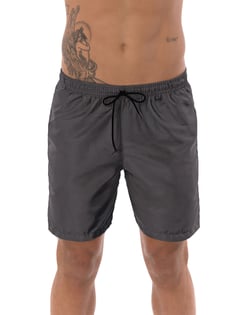 Short de Praia Masculino Cinza Chumbo