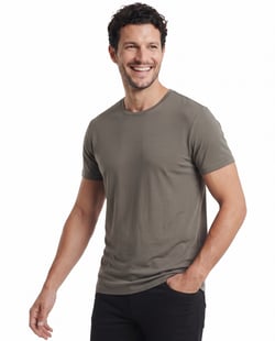 Camiseta Tech Modal Masculina Cinza Terra
