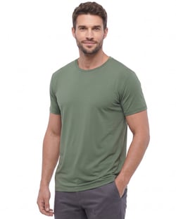 Camiseta Tech Modal Masculina Verde Oliva