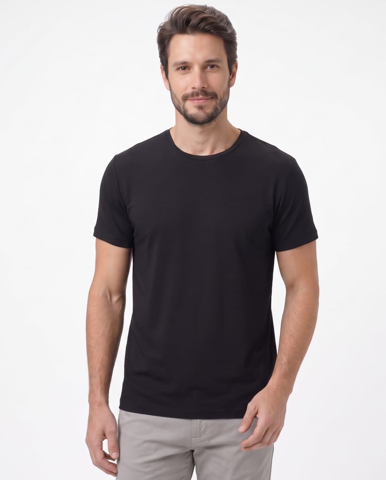 Camiseta Tech Modal Masculina Preta