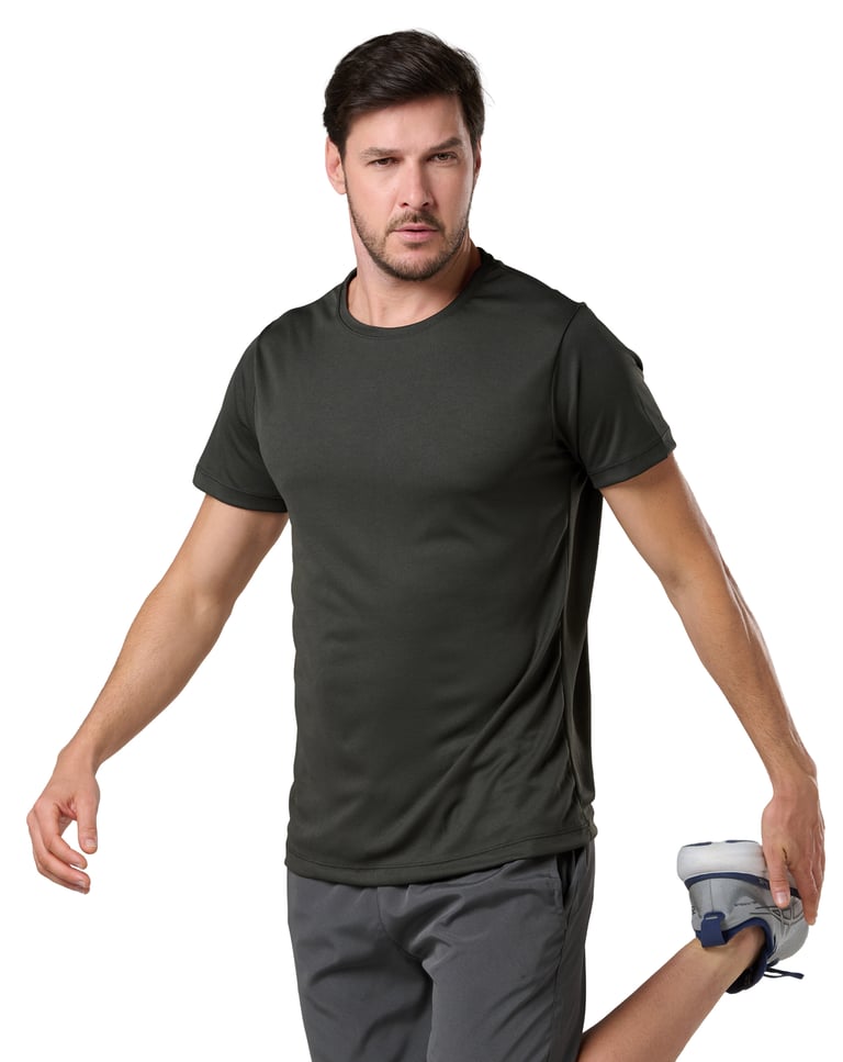 Camiseta Dry Fit Verde Militar Proteção UV 30+