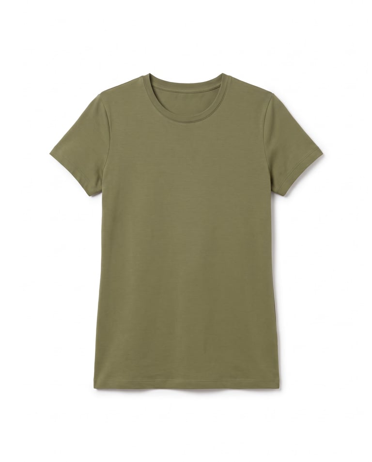 Camiseta Tech Modal Feminina Caqui
