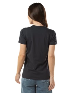 Camiseta de Algodão Egípcio Feminina Grafite