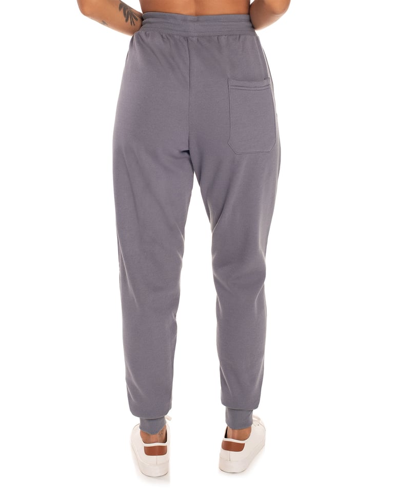 Kit 3 Calças Femininas de Moletom Cinza Chumbo