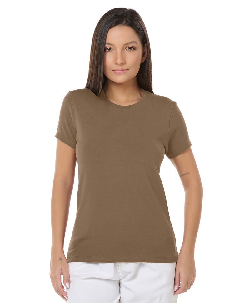Camiseta Tech Modal Feminina Madeira