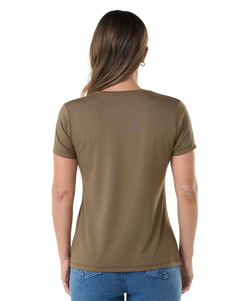 Camiseta Tech Modal Feminina Madeira
