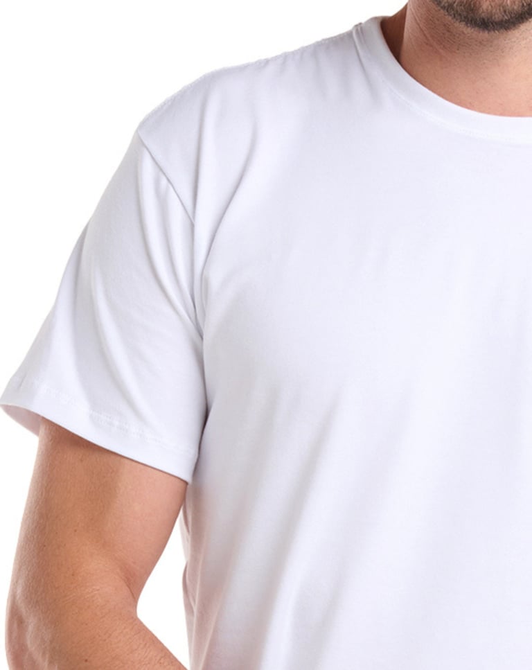 Camiseta de Algodão Egípcio Branca