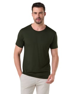 Camiseta Tech Modal Masculina Verde Militar