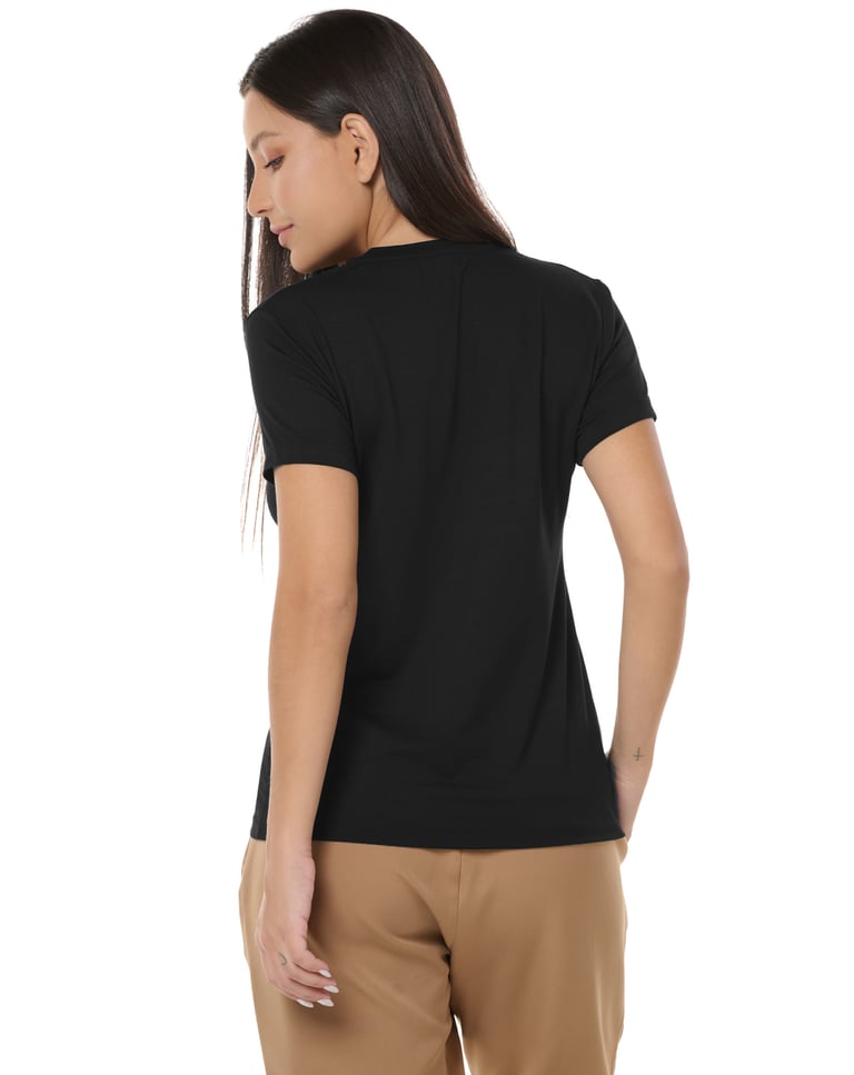 Camiseta Tech Modal Feminina Preta