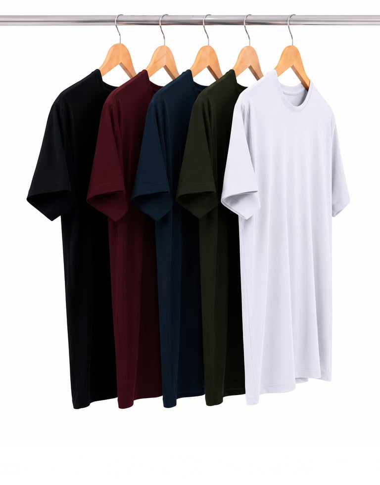 Kit 5 Camisetas Tech Modal Masculinas