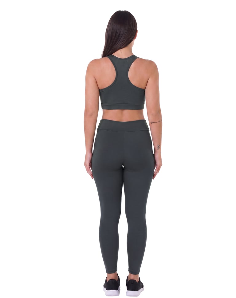 Conjunto Fitness Feminino Cinza Chumbo 04