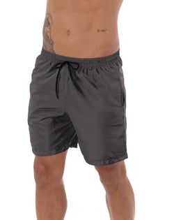 Short de Tactel com Elastano Masculino Cinza Chumbo
