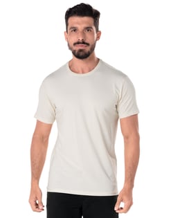 Camiseta de Algodão Egípcio Off White