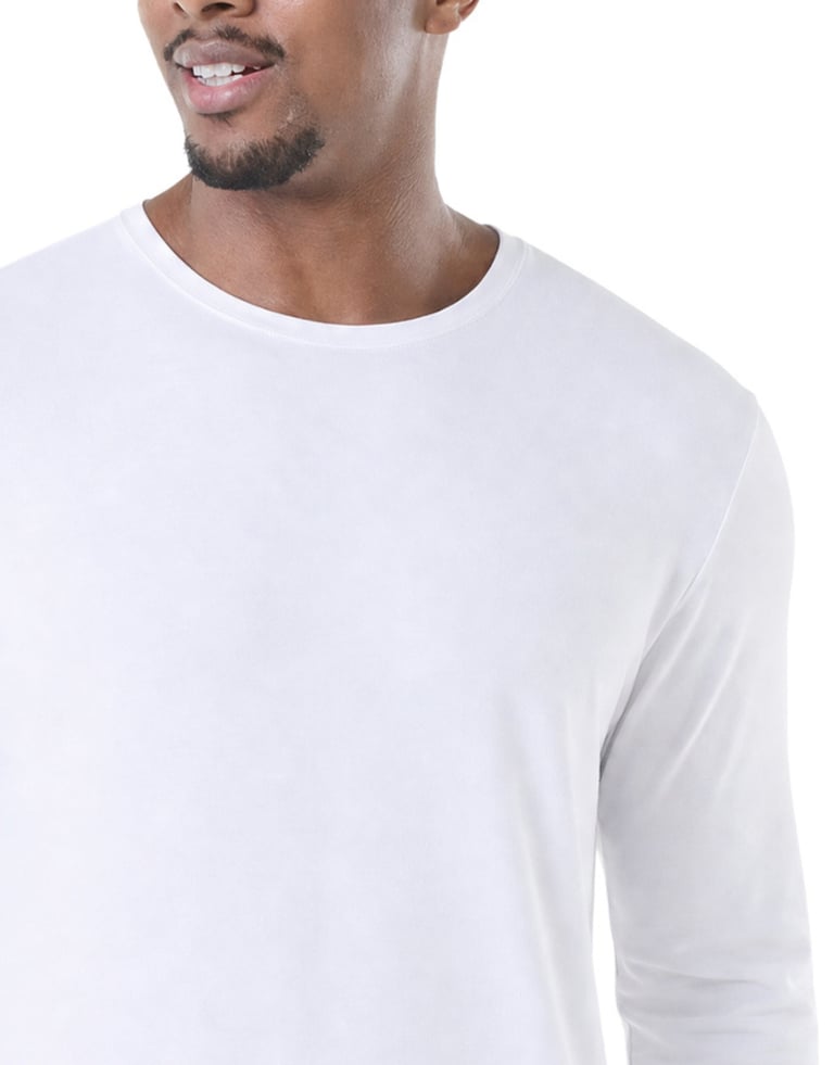Camiseta Manga Longa Tech Modal Masculina Branca