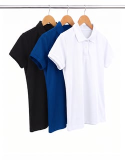 Kit 3 Camisas Polo Piquet Feminina 7