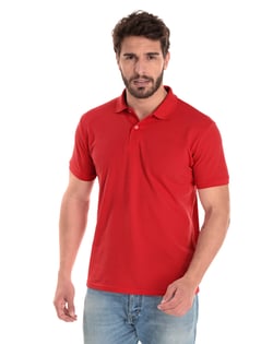 Camisa Polo Piquet Masculina Vermelha