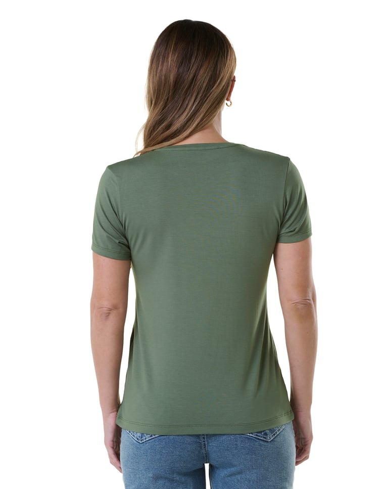 Camiseta Tech Modal Feminina Verde Oliva