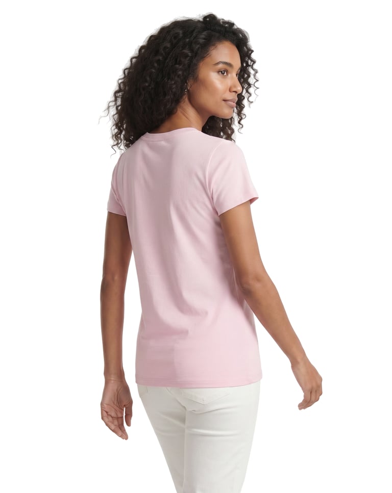Baby Look de Algodão Premium Rosa Claro