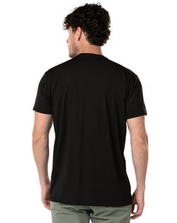 Camiseta Tech Modal Gola V Masculina Preta