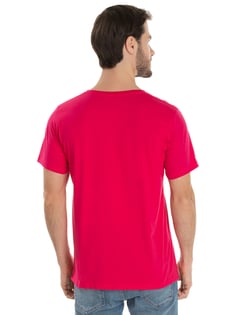 Camiseta de Algodão Premium Rosa Pink