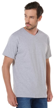 Kit 3 Camisetas Masculinas Gola V de Algodão Premium 06